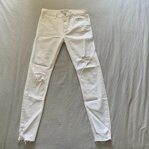 Free People White Skinny Jeans